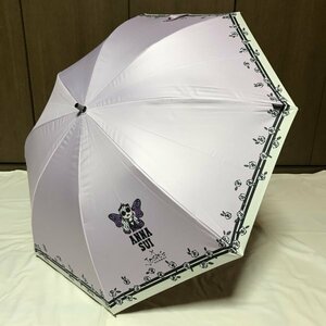 《新品》アナスイ×ジョシーズランウェイ・ANNA SUI × Josie's RUNWAY／ 晴雨兼用傘ショート【ラベンダー】遮光・UV・遮熱効果（内側黒