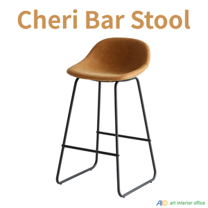 Cheri Bar Stool ハイスツール キャメル バースツール バーチェア 北欧 カウンタチェア ハイチェア ibst-3264ca