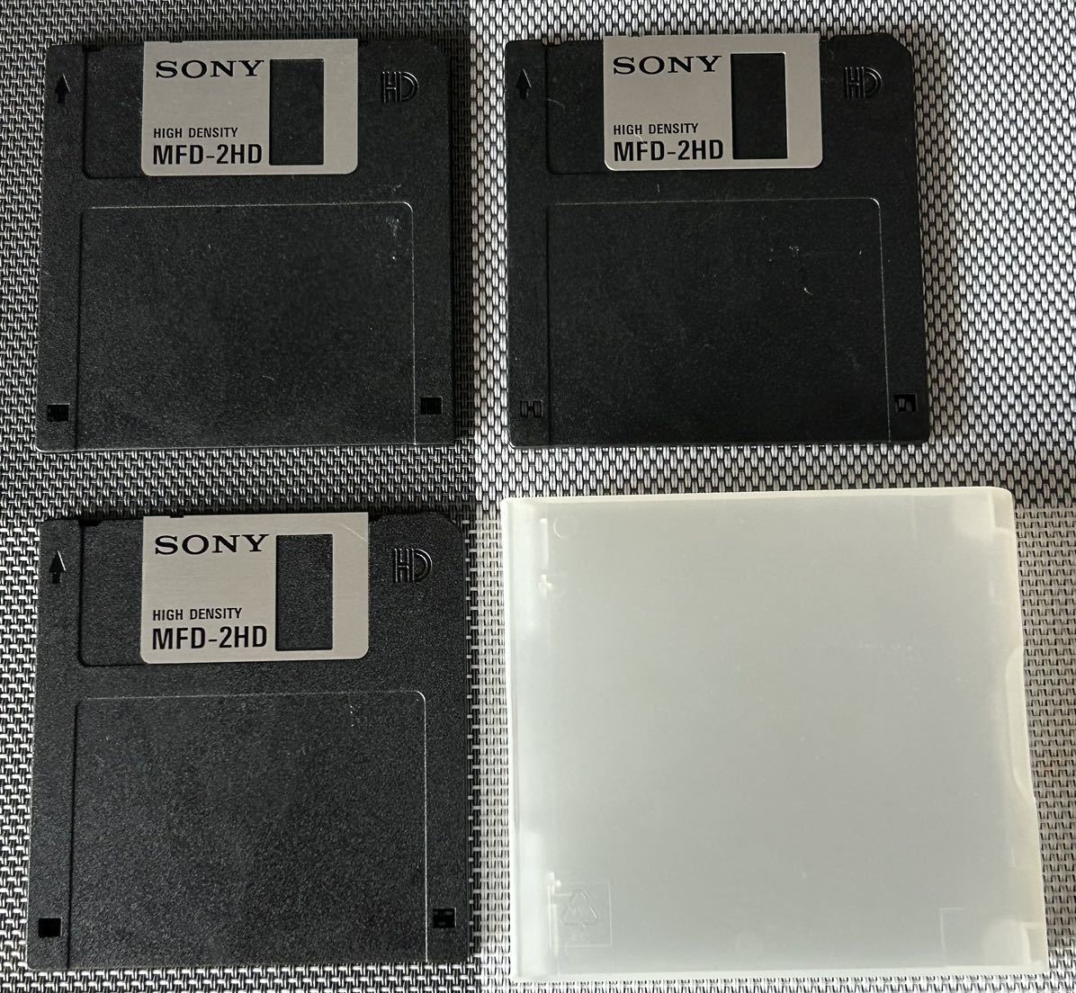 変更)3.5インチ 2HDフロッピーディスク SONY × 3(新品未開封