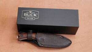 BUCK USA No.664WAS.アルファーハンターウオルナット柄。S35VN Blade:90mm.全長：210mm.Learther Case・ギフト函