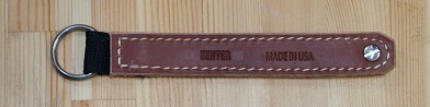 HUNTER USA 大型Key Holder 皮革製　径3.5cmリング付・
