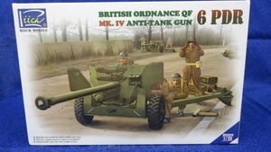 217 RV35018 Ricci model 1/35 britain QF6 pound against tank .B1