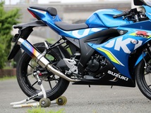 新品 WR’S GSX-R125 (2BJ-DL33B) / GSX-R150 (逆輸入車) フルエキ ラウンドチタン(焼き色)タイプ LS3125JM ダブルアールズ マフラー_画像6