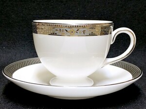 3QV売切！税無し☆ウェッジウッド★カップ＆ソーサー★MARCASITE(マーカサイト)★WEDGWOOD★花★洋食器★現状★現品限り★0609-6