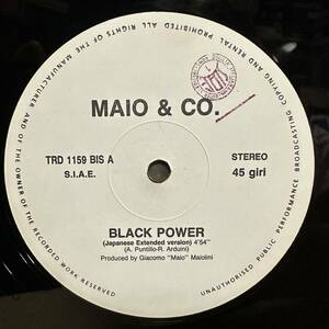 【12'】 MAIO & CO. / BLACK POWER　※ Japanese Extended version 4分54秒 / Mix Version 5分40秒