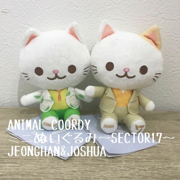 SEVENTEEN ANIMAL COORDYミニぬいぐるみ～SECTOR17～JEONGHAN&JOSHUA