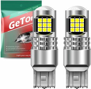 『送料無料』t20 led シングル ホワイト t20 led バックランプ ピンチ部違いled ウインカー 7440 バックライト　2個　白　Ge バルブ