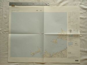 【古地図 平成】『阿川』五万分一地形図NI-52-9-2(小串2号) 国土地理院【山口 鉄道 山陰本線 豊北町 角島 キャンプ場 油谷町 川尻岬灯台】