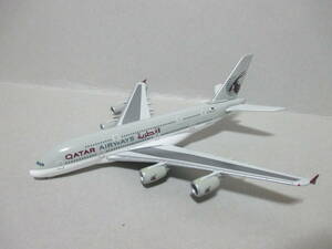 難有 1/500 ヘルパ カタール航空 エアバス A380 herpa QATAR AIRWAYS Airbus 航空模型 飛行機 2階建旅客機 ジャンク 本体のみ