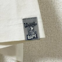 (^w^)b 日本製 アーサス ベイプ アベイシング エイプ 半袖 Tシャツ URSUS BAPE A BATHING APE MOND SHOW サーカス BIG プリント L 6961EE_画像6