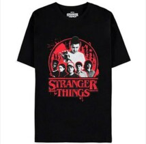 新品 NETFLIX STRANGER THINGS 半袖Tシャツ 黒 XLサイズ ストレンジャー・シングス_画像1
