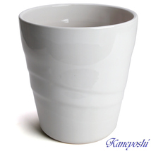 植木鉢 おしゃれ 安い 陶器 サイズ 21cm MBC22 7号 ホワイト 室内 屋外 白 色_画像2