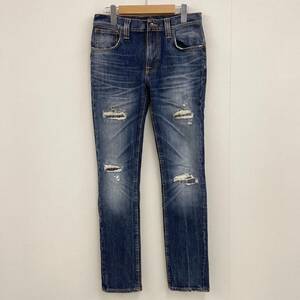 Nudie Jeans THIN FINN ダメージ加工 スキニージーンズ ストレッチ W29 ヌーディージーンズ シンフィン スリム デニムパンツ 3040225