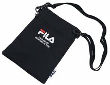 フィラ ミニショルダーバッグ スマフォショルダー スマフォショルダー FIA★ブラック新品【ネコポス発送（全国一律 220円 税_画像1