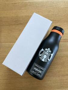  Starbucks × PORTER stainless steel tumbler black × orange 473ml new goods unused Starbucks Yoshida bag Porter tumbler 