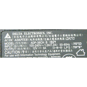 DELTA ADP-36CH B 12V3A ■2430-03の画像2