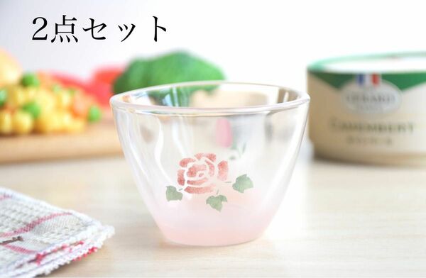 マニーローズ ルミエールナチュレル ミニグラス2点セット　ガラス　日本製　新品
