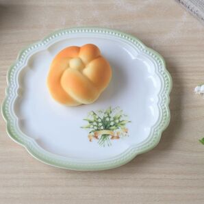 マニー エルブ フェリシエンヌ プレートM ケーキプレート すずらん 日本製 陶器 新品