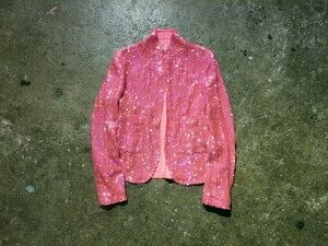 COMME des GARCONS 99AW product dyeing processing total spangled embroidery jacket 1999AW AD1999 90s Comme des Garcons 