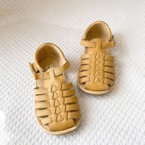  stylish H&M H and M gladiator sandals US6 EUR22 13.5cm shoes man and woman use Kids girl baby man Camel beige 