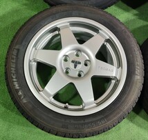 195/55R16 MICHELIN ENERGY SAVER【2018年】(TECMAG アルミホイール) 16X6.5 ET40 5H/100 4本セット！ポロ　等に_画像3