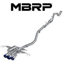 MBRP 2017-2021 ホンダ シビック タイプR FK8 キャットバック エキゾースト フロントパイプセット バーンTip 正規輸入品_画像1