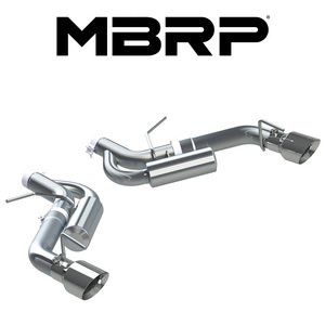 MBRP 2016-2024 シボレー カマロ SS 6.2L アクスルバック エキゾースト レース ポリッシュTip 爆音 正規品