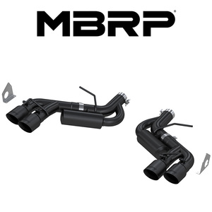 MBRP 2016-2024 シボレー カマロ SS 6.2L V8 アクスルバック エキゾースト レース ブラックTip バルブデリート 爆音 正規品