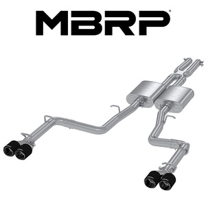 MBRP 2015-2024 ダッジ チャレンジャー 3.6L V6 CAT-BACK エキゾースト カーボンファイバーTip 正規品