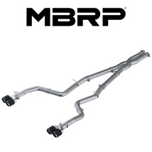 MBRP 2015-2016 ダッジ チャレンジャー 5.7L V8 CAT-BACK レース エキゾースト カーボンファイバーTip 正規品_画像1
