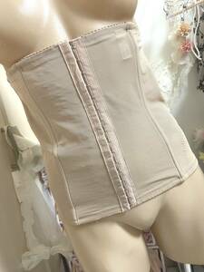 * waist nipper L* L rose * made in Japan | light electron radiation fiber use * body make-up correction underwear : beige 