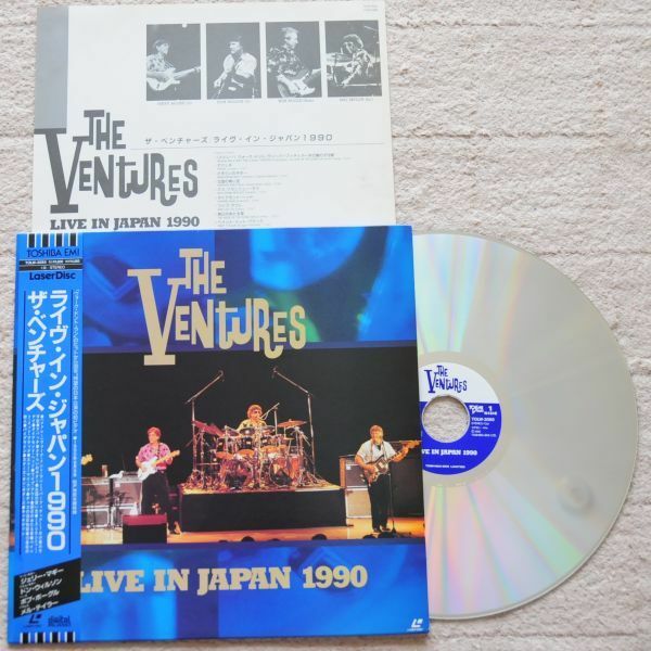 ザ・ベンチャ－ズ・ライブ THE VENTJRES LIVE IN JAPAN 1990 レーザ－ディスク 帯付き LD盤 TOLW-3065