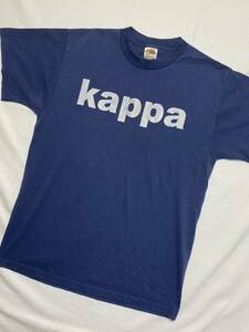 90s フルーツオブザルーム　　KAPPA バックプリント　Tシャツ かすれプリント　サイズ　M OLD 古着