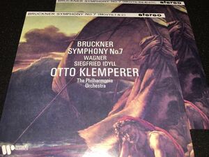 クレンペラー 新規 リマスター ブルックナー 交響曲 7番 ワーグナー ジークフリート牧歌 ノヴァーク ステレオ EMI オリジナル 紙 美品