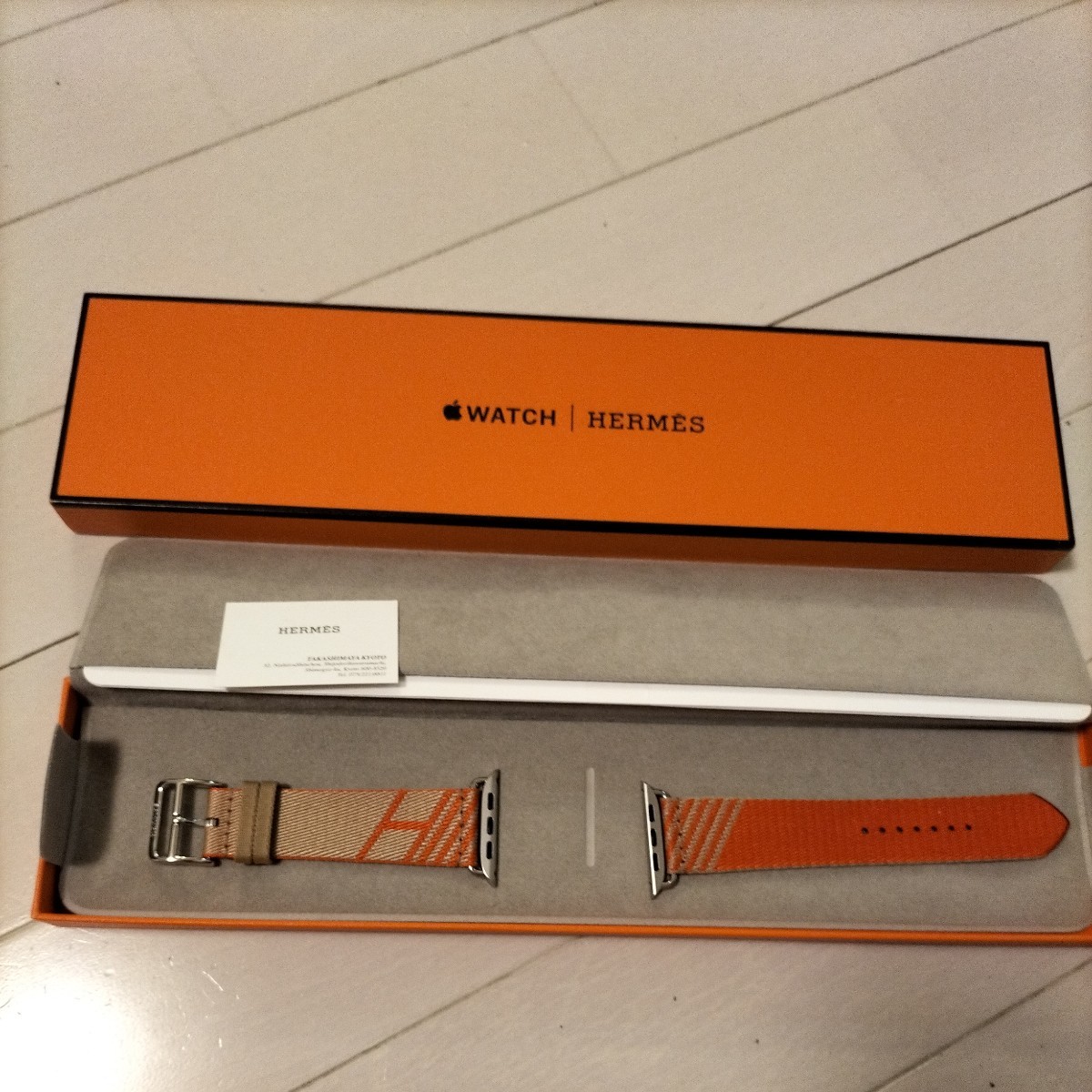 直売正規 エルメス HERMES アップルウォッチ用 革ベルト 41mm