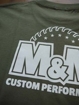 M&M PRINT S/S T-SHIRT(23-MT-005)/L.OLIVE/XLsize/新品・未使用_画像7