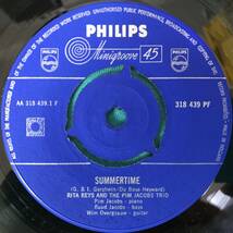 7”●Rita Reys And The Pim Jacobs Trio / Summertime HOLLANDオリジナル盤 Philips 318 439 PF Wim Overgaauw Ruud Jacobs _画像3