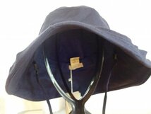 ↓Siggi↓紺色帽子　つば広ハッチ　スタイルハット タグ付ハット　サイズ５７cm　キャップ　帽子　UVカット_画像2
