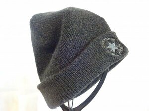 V 栗原 V 男女兼用　灰色帽子　ニット帽　サイズ５７cm〜５９cm　CONVERSE　キャップ　帽子　韓国製