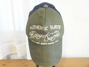 V アドベン V メンズ　カーキ色　トラッカーキャップ　サイズ５７cm〜５９cm　King Of Surf　キャップ　帽子
