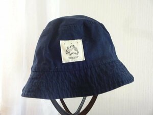 ◯SUPER QUALITY◯キッズ帽子　リバーシブルハット 紺色＆迷彩柄　サイズ５６cm　キャップ　帽子　バケットハット