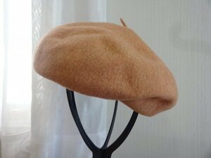 ◯Fine Quality Hat◯レディース・ガールズ　ベージュ色　ベレー帽　栗原　サイズ５７・５cm キャップ　帽子　日本製