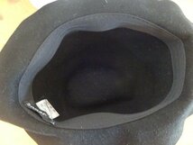⊿SONAR⊿レディース・メンズ　黒色帽子　中折れハット　サイズ〜５８cm　キャップ　帽子　アジットスタイル　ウール_画像7