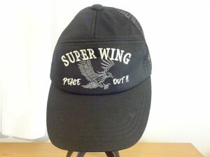 ＃SUPER WING＃　PEACE OUT　トラッカーキャップ　男女兼用　サイズ５７cm〜５９cm　キャップ　帽子