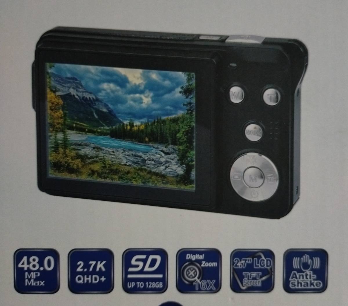 1円オークション】未使用品 4800万画素数 16倍デジタルズーム デジタル