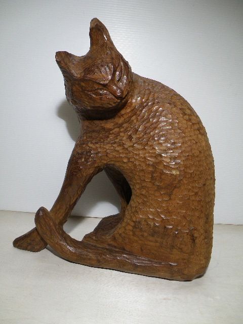ヤフオク! -「猫 木彫り」(アンティーク、コレクション) の落札相場