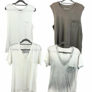 A362●eighty one hundred エイティワンハンドレッド●Tシャツ　ダメージ加工ノースリーブ　タンクトップ●4枚セット●XSサイズ　Sサイズ