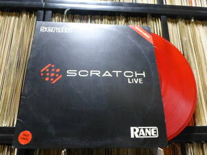 【red vinyl】scratch live/control vinyl/コントロール ヴァイナル スクラッチライブ/