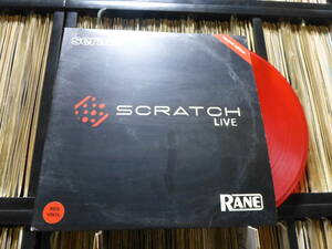 【red vinyl】scratch live/control vinyl/コントロール ヴァイナル スクラッチライブ
