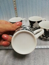 CS671.【未使用保管品】ミッキー　カップ＆ソーサー　4客 コーヒーカップ　コレクション/80_画像5